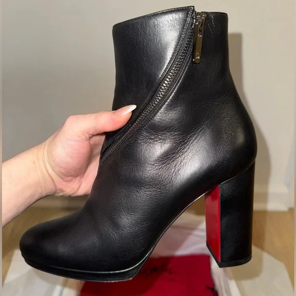 Christian Louboutin black Birgitta 100 calf - Picture 13 of 16